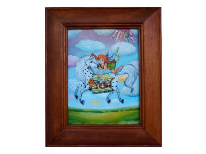 Andělka co má ráda Pipi 23 x27 cm