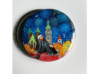 Kominík pro štěstí - velký magnet 75 mm