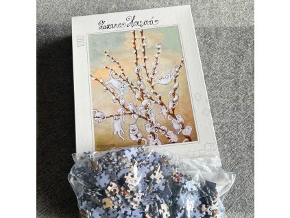 Puzzle 1000 dílků - Už zase kvetou kočičky