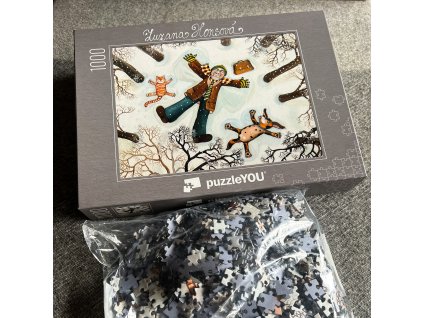 Puzzle 1000 dílků - Andělíčkování