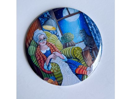 Nekonečné klubíčko - velký magnet 75 mm