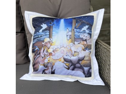 Nejkrásnější dárek - polštář bavlna satén