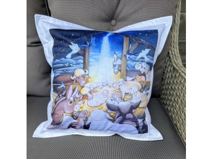 Nejkrásnější dárek - polštář bavlna satén
