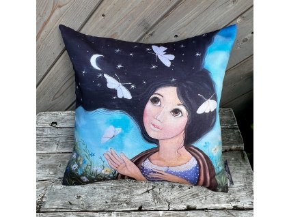 Den a noc - polštář bavlna satén