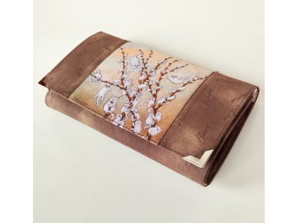 Už zase kvetou kočičky -  peněženka 17 cm i na karty