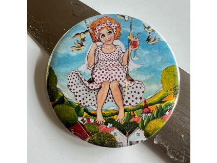 Na houpačce - velký magnet 75 mm