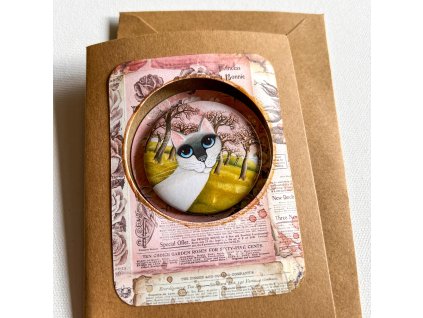 Přání s magnetem Modroočko