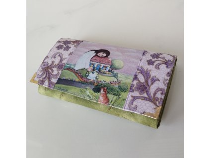 Andělka  pro štastný domov - peněženka 17 cm i na karty
