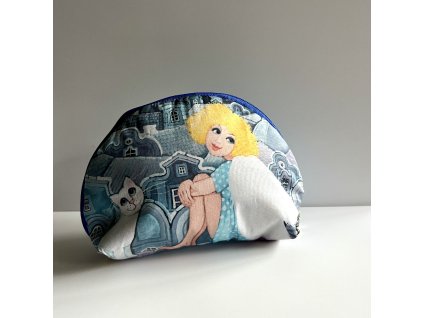 Malá taštička na drobnosti Andělka a kočička