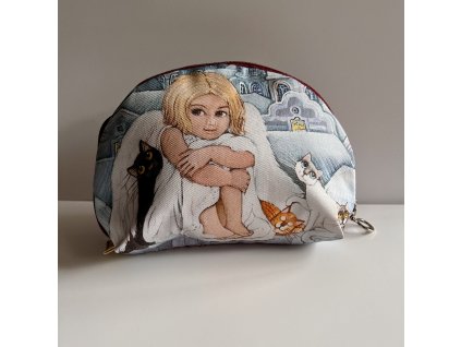 Malá taštička na drobnosti Andělka a kočičky