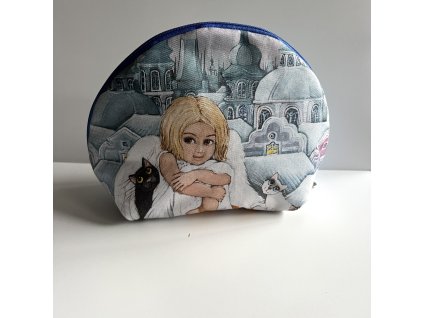 Střední taštička na drobnost Andělka a kočičky