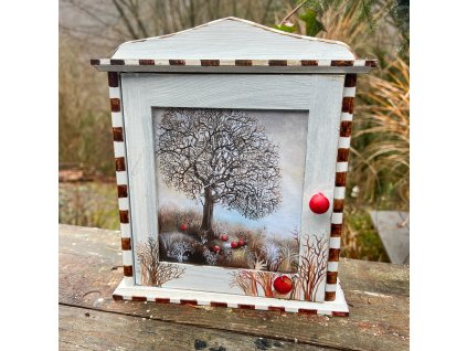 Skříňka na klíče - Zimní strom