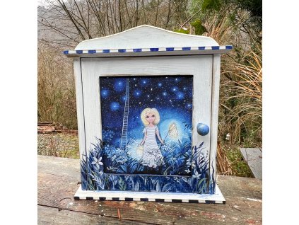 Skříňka na klíče - Hvězdičky pro štěstí