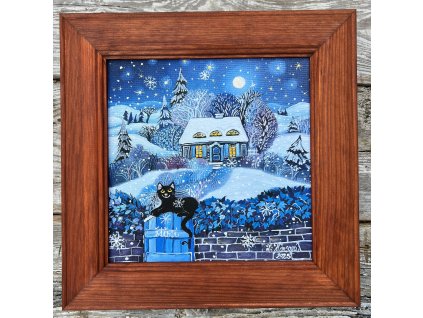 Tady bydlí štěstí 28 x 28 cm