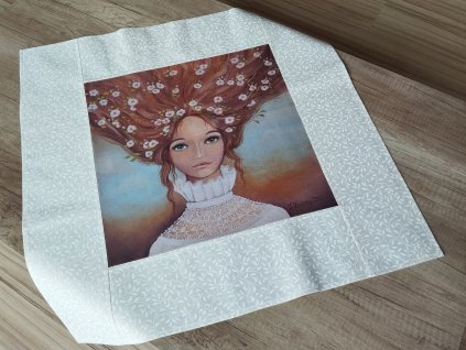 Jarní středový ubrus Jarně kvetu 64 x 64 cm