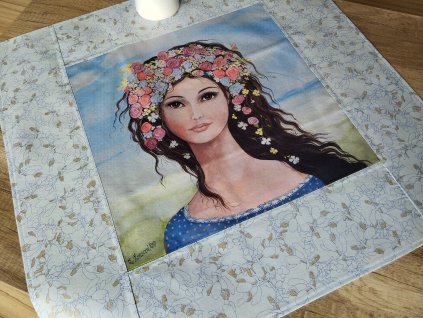 Jarní středový ubrus Naděje 64 x 64 cm