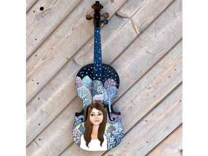 Hnědovláska - malované housle