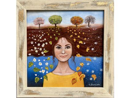 Krásný rok.. - originál olejomalba