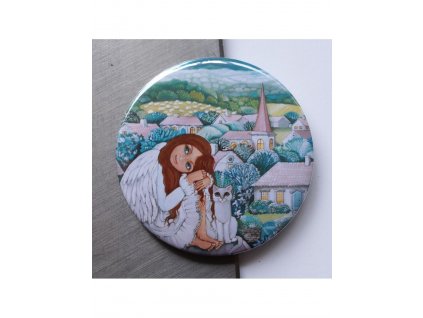 Tam kde andělé dávají dobrou noc magnet 56 mm