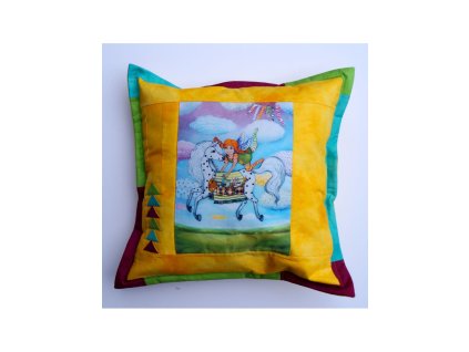 Patchwork Pipi - polštář 50 x 50 cm bavlna