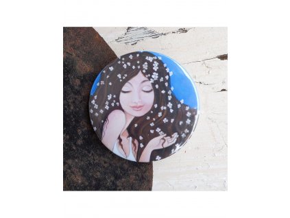Mám kytičky ve vlasech magnet 56 mm