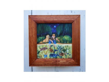 Rybář 28 x 28 cm