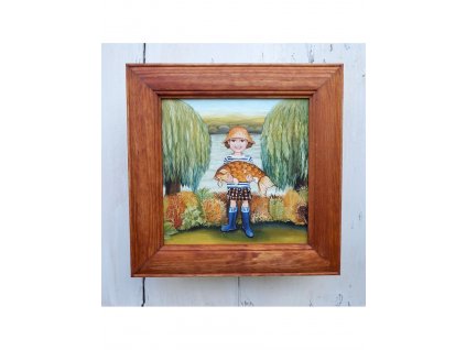 Malý rybář 28 x 28 cm