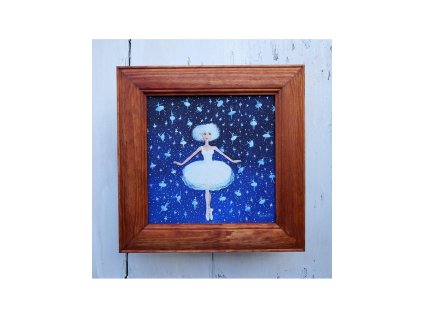 Tančící vločka 28 x 28 cm
