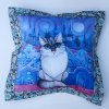 Modrý kocour- polštář 50 x 50 cm bavlna