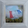 Léto a prádlo ve větru 23 x 23 cm
