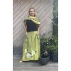 Originál sukně lněná Domečková - M-L(40 -42)