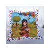 Hočička a balonky -velký polštář 50 x 50 cm bavlna