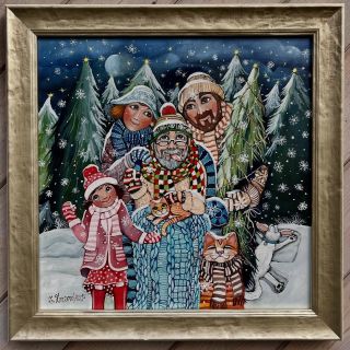 Nový originál “Vánoce pro dědu” malovala jsem dlouho a doufám, že se bude libit. velký je 48x48 cm. (obraz 40x40 cm). Už...