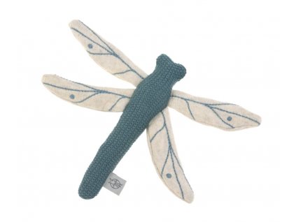 Knitted Toy with Rattle/Crackle 2022 Garden Explorer Dragonfly blue