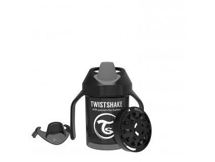 Twistshake - Hrnek učicí 230ml 4+m Černá