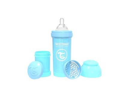 TWISTSHAKE Láhev kojenecká Anti-Colic 260 ml (2m+) pastelově modrá