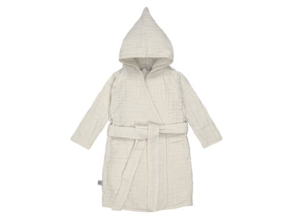 Muslin Bathrobe 2022 milky 24-36m.