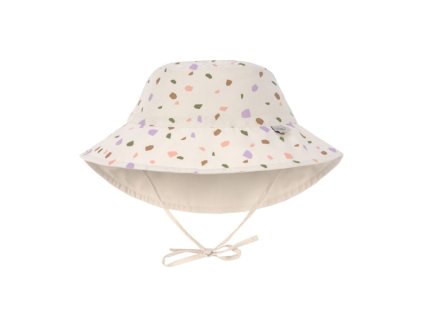 Sun Protection Bucket Hat 2023 pebbles multic./milky 19-36 mon.