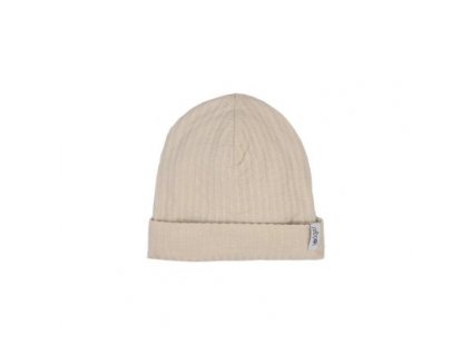 LODGER Beanie Seersucker Birch 0 - 6 měsíců