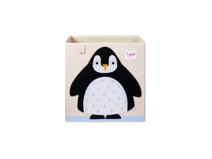 3 SPROUTS Úložný box Penguin Black