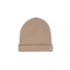 LODGER Beanie Seersucker Beige 0 - 6 měsíců