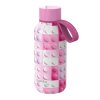 Nerezová termoláhev Solid Kids s poutkem Pink Bricks 330 ml