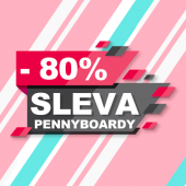 SLEVA 80% na plastové pennyboardy