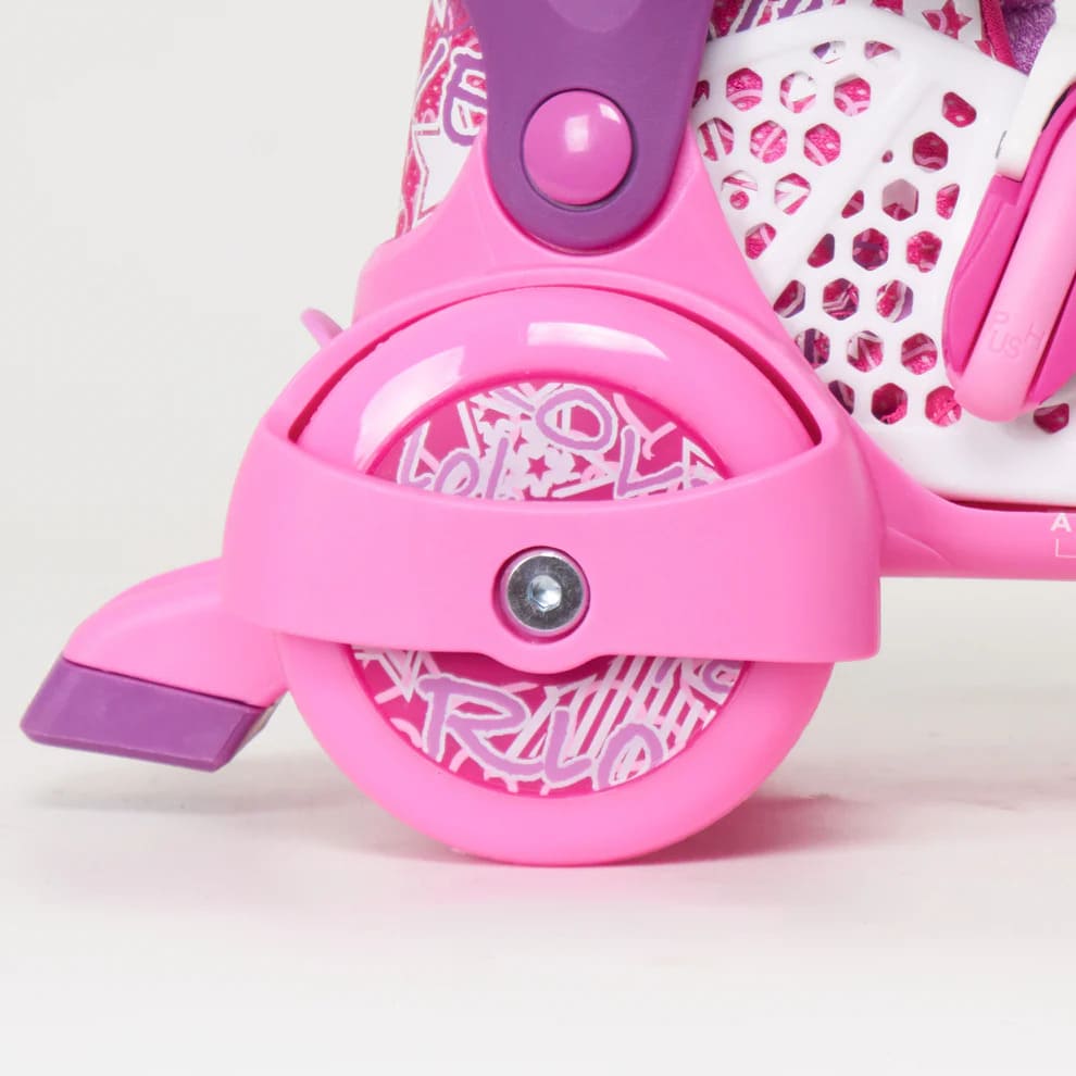 SFR - Stomper Girls - Dětské trekové brusle se maximální stabilitou pro první krůčky na bruslích