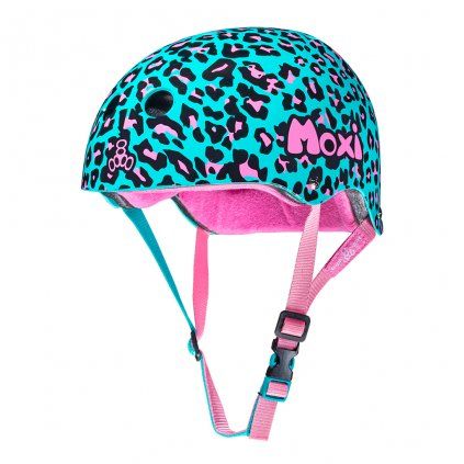 Moxi - Helmet Blue Leopard - helma