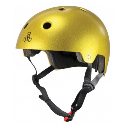 Triple Eight - Dual Certified Helmet EPS Liner Gold Flake - helma