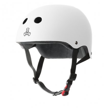 Triple eight the certified sweatsaver helmet white rubber 1