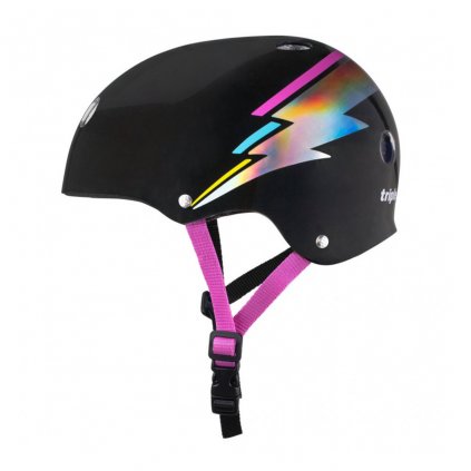 Triple eight the certified sweatsaver helmet black hologram 1