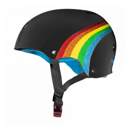 Triple eight the certified sweatsaver helmet rainbow black 1