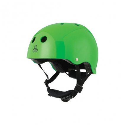 Triple eight lil8 dual certified helmet eps liner neon green 1